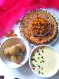 Khuba roth & spicy chickpea lentil & dry fruit kheer millet ladoo