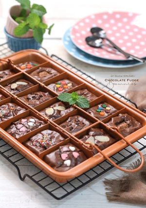 Foto resep Chocolate Fudge Brownies (lebih nyoklat + shiny crust)
