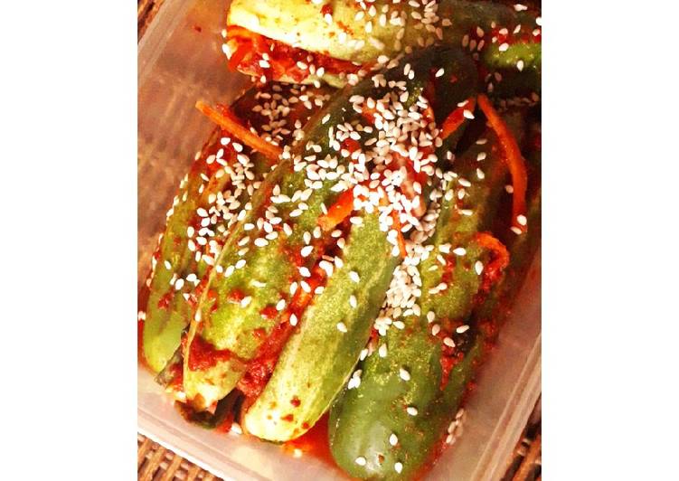 Recipe of Quick Kimchi Timun (oi-sobagi kimchi)