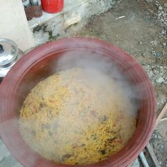 A picture of Mud pot Veg Biriyani.