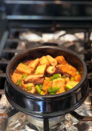Hình của món Tàu hủ kho măng và nấm - cthuc chị Liên Gòm.