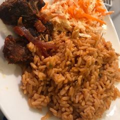 A picture of Jollof Rice.