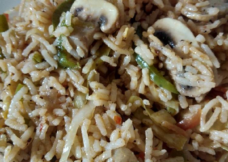 Simple Way to Make Favorite Mushroom fried rice