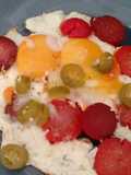 Fried Eggs with Chorizo and Pickled Peppers