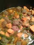 Mini meatball soup