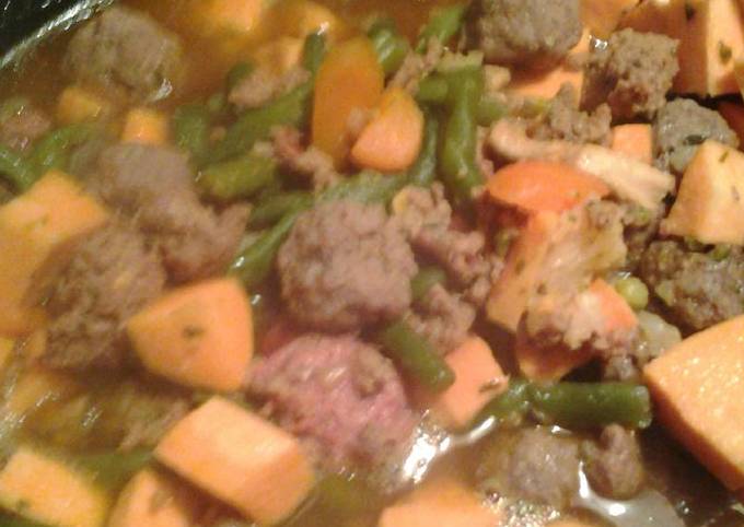 Steps to Prepare Favorite Mini meatball soup