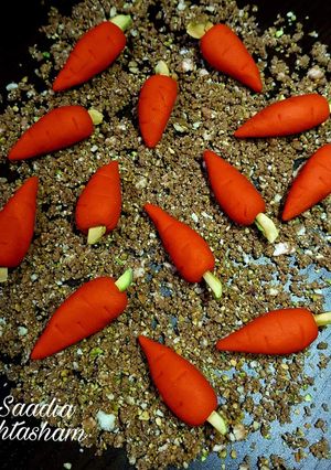 A picture of Carrot sandesh.