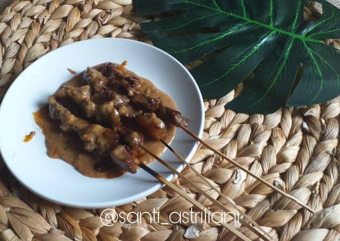 Anti Ribet, Buat Sate sapi bumbu kacang Anti Gagal