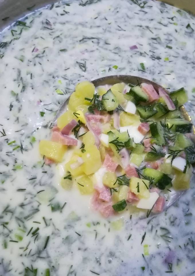 Окрошка с шинкой