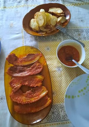 Foto de Entremeada no Forno com Batatas Fritas
