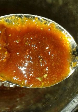 Una foto de Puré (salsa) de tomates natural
