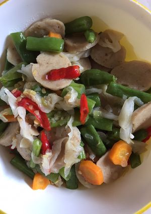 Foto resep Tumis baso dan sayuran