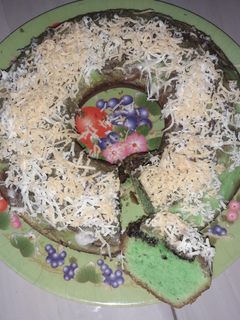 Foto resep Bolu pandan keju panggang