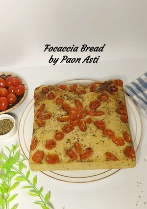 Foto resep Focaccia Bread dari Sourdough Discard Ragi Anggur