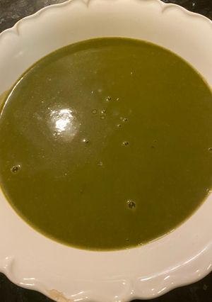 صورة لوصفة شوربة السبانخ على الطريقة السويدية