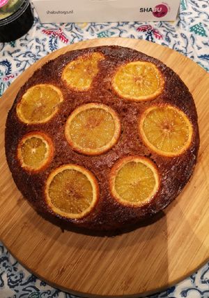 Foto resep Upside down orange cake