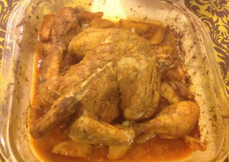 Whole Roasted Spicy Chicken