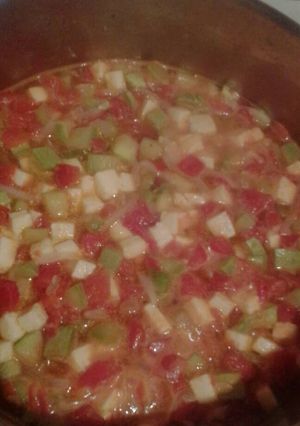 Una foto de Calabacitas con queso