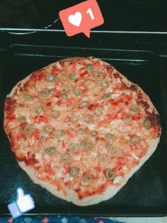 صورة لوصفة بيتزا 😋