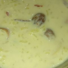 A picture of Kesar kheer.