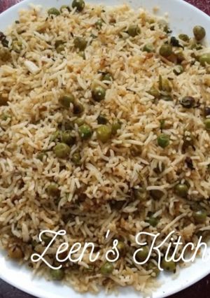A picture of Tawa Matar Pulao.