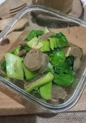Foto resep ♡22♡ Tumis Pokcoi Bakso