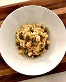 干貝苦瓜味噌燉飯 Risotto al Miso con Capesante e Zucca Amara