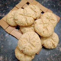 Almond Ghee Residue Cookies A picture of Almond Ghee Residue Cookies.