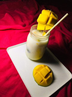 A picture of Mango lassi.