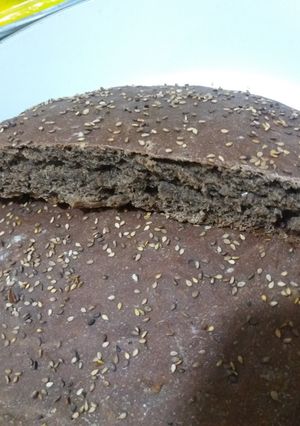 عکسی از دستور نان قهوه ای مقوی