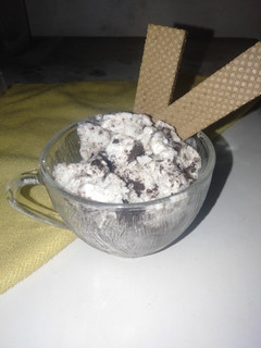 Foto resep Ice Cream Vanilla Oreo - homemade