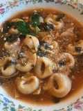 Tortellini con espinacas