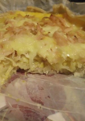 Una foto de Tarta masa filo Jamón-Queso