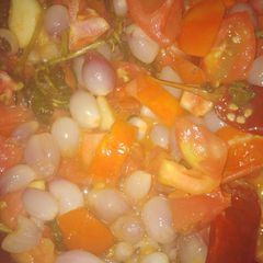 A picture of Small onion tomato thokku.