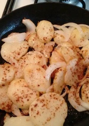 Una foto de Patatas al ajillo pastor. ॐ