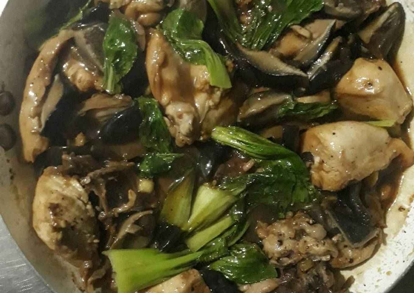 Korean bbq Chicken with Shiitake mushrooms