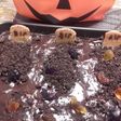 Pastel cementerio de chocolate Halloween
