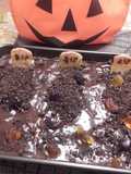 Pastel cementerio de chocolate Halloween