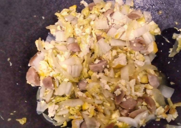 Recipe: Delish Napa Cabbage and Meat Balls Stir Fry
