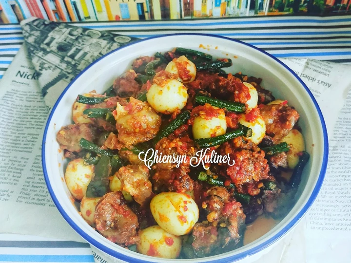 Cara Gampang Membikin Resep  Sambal Ati Ampela Telur Puyuh yang Bisa Manjain Lidah, Lezat