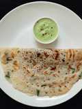 Rava onion dosa (with leftover dosa batter)