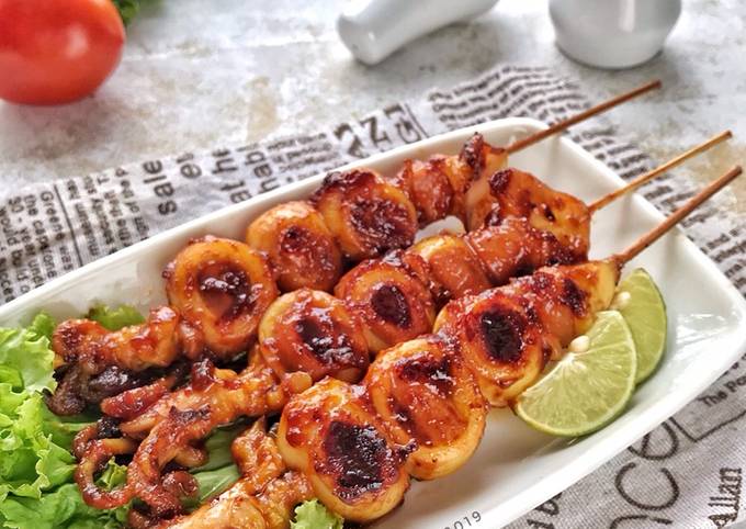 Resep: Sate Cumi Sosis Rumahan