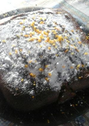 Una foto de Torta de naranja distinta