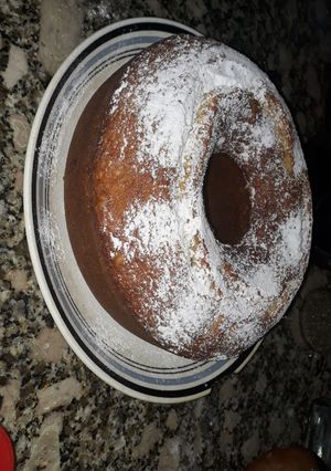 Una foto de Budín de banana y nuez