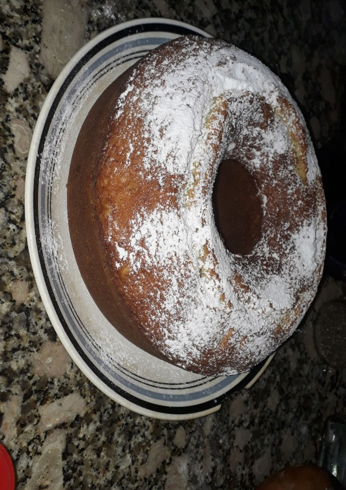 Una foto de Budín de banana y nuez