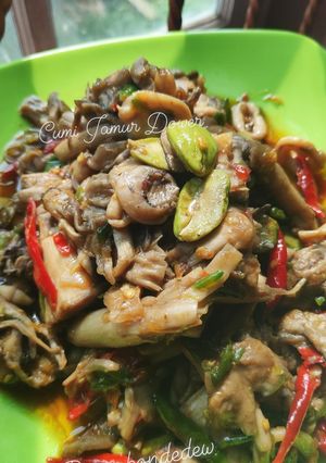 Foto resep Oseng Cumi Jamur sawit dower
