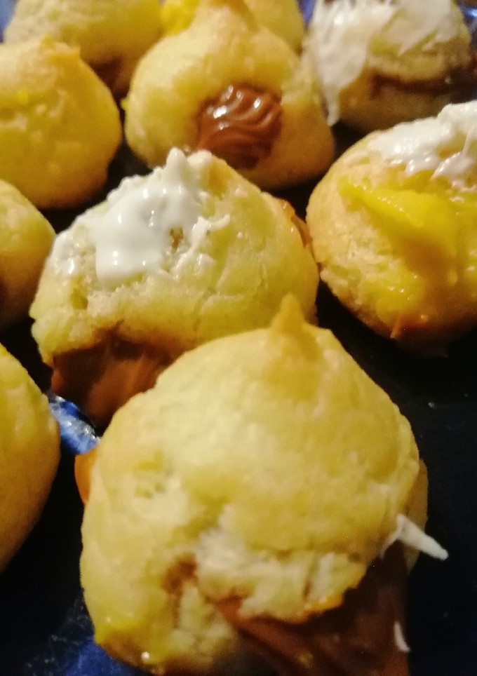 Una foto de Bombas de dulce de leche y crema