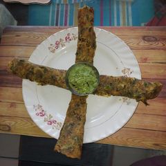 A picture of Methi thepla.