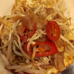 รูปของ Telur ceplok kuah kecap saos tiram