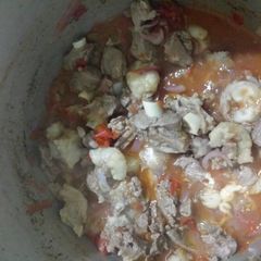 A picture of Mutton stew.